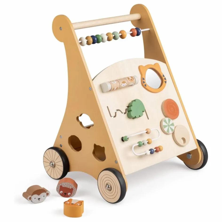 Hot Sebra Chariot de marche et d'activités Bois clair