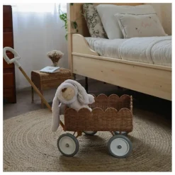 Sale Olli Ella Chariot en rotin Petal Naturel