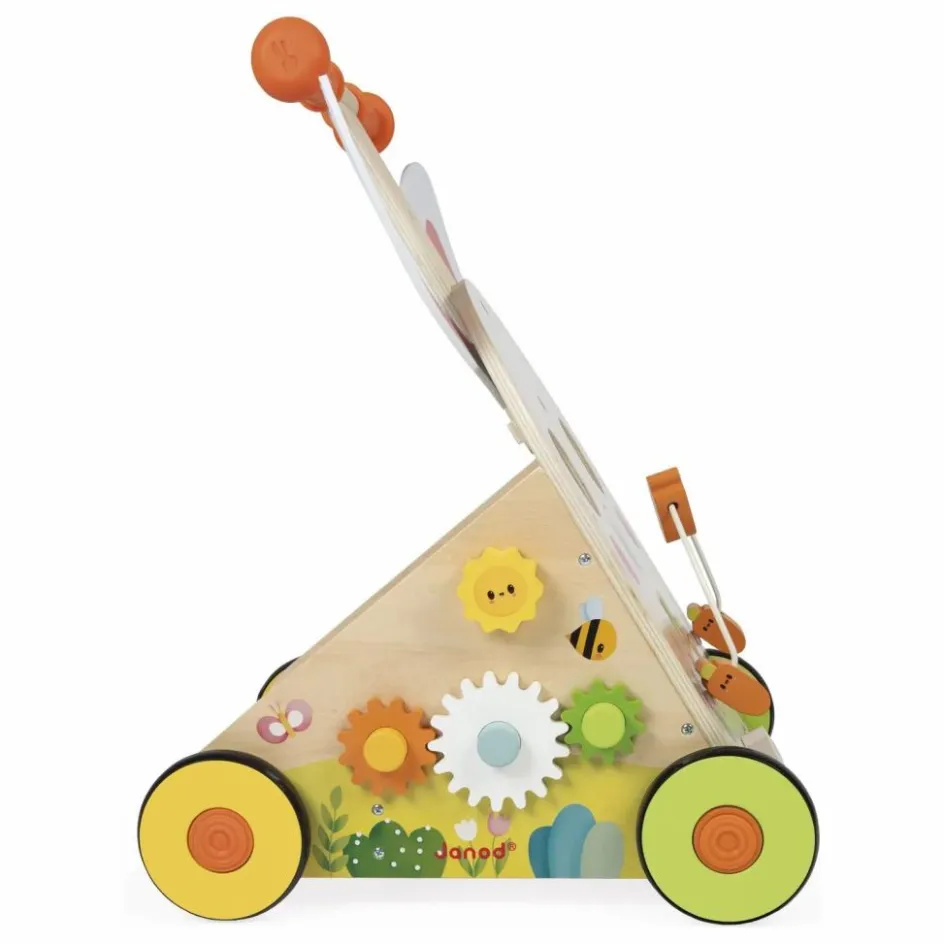 New Janod Chariot lapin Multicolore