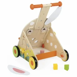 New Janod Chariot lapin Multicolore