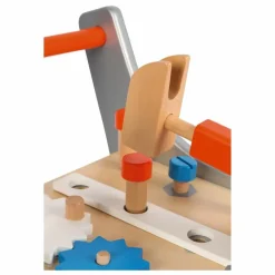 Janod Chariot magnétique Brico'Kids en bois avec 25 accessoires| Bricolage