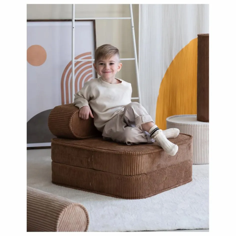 Sale Chauffeuse en velours côtelé | Enfant Chaises Enfant