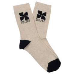 Outlet the new society Chausettes Logo | Blanc cassé