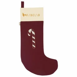Sale Fabelab Chaussette de Noël Sucre d'Orge | Rouge