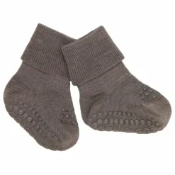 New GOBABYGO Chaussettes Antidérapantes Laine Mérinos | Marron