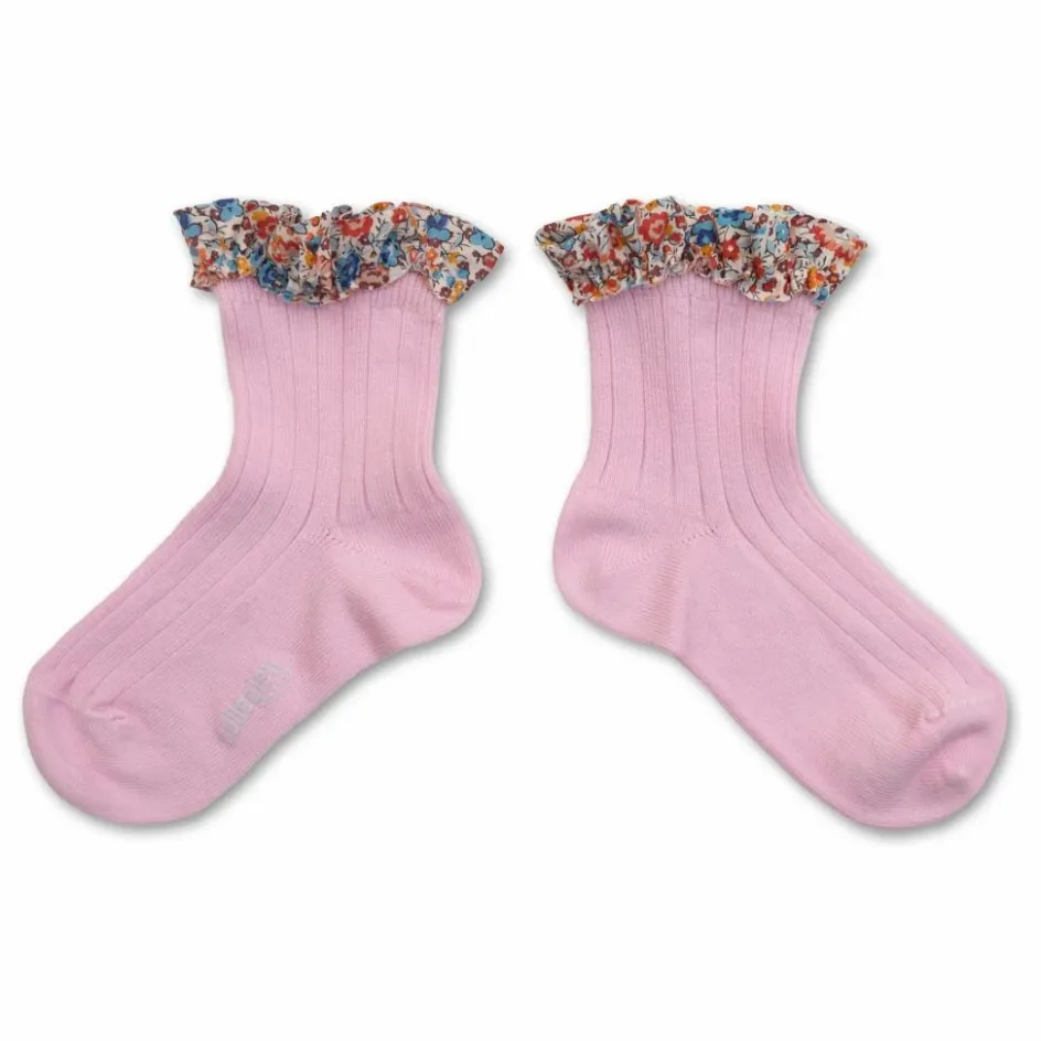 Best Collégien Chaussettes Charlotte Liberty | Rose tendre