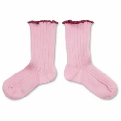 Online Collégien Chaussettes Delphine | Rose tendre