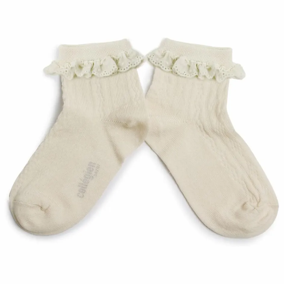 Best Collégien Chaussettes Marie-Antoinette | Blanc cassé