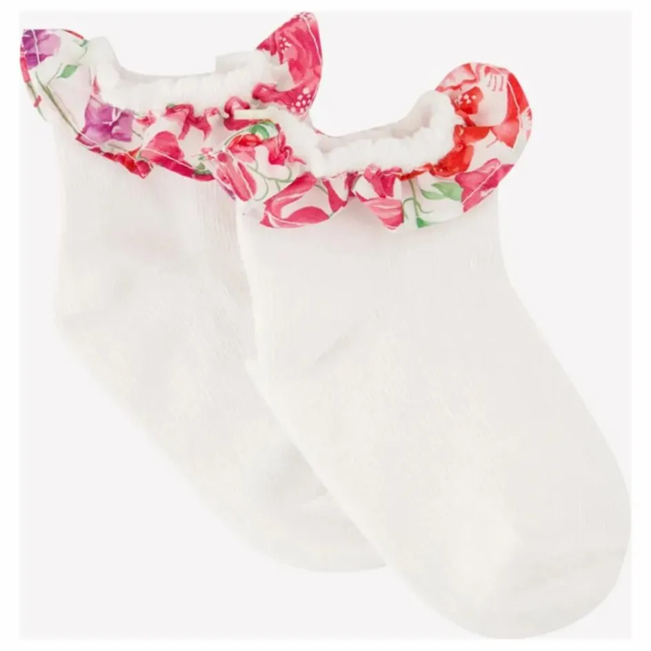 Discount Tartine et Chocolat Chaussettes Volants Liberty | Rose bonbon