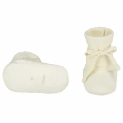 Gray Label Chaussons Baby Ribbed Coton Bio | Ecru