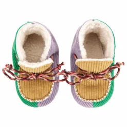 Sale Chaussons Colorblock Velours Côtelé | Chaussons