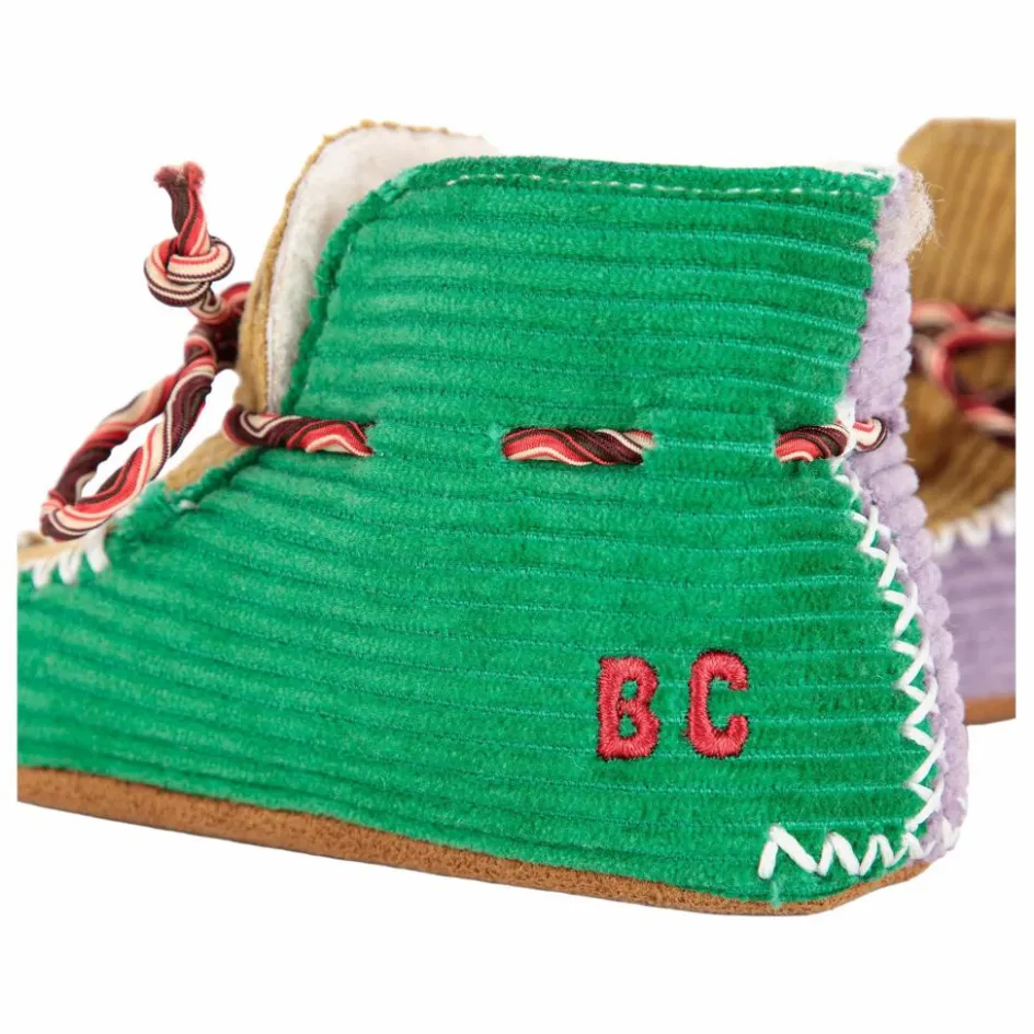 Sale Chaussons Colorblock Velours Côtelé | Chaussons