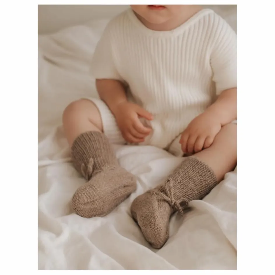 Main Sauvage Chaussons|Cadeau De Naissance*Chaussons en alpaga |