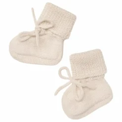 New Main Sauvage Chaussons en alpaga | Ecru