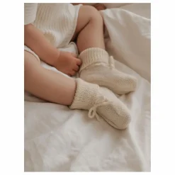 New Main Sauvage Chaussons en alpaga | Ecru