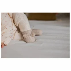 Gentil Coquelicot Chaussons*Chaussons en tricot et pochon brodé |