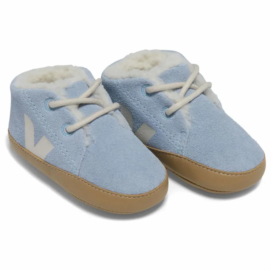 Best Veja Chaussons Fourrées Lacets Baby | Bleu Clair