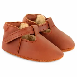 Clearance Donsje Chaussons Fourrés Elia Cuir | Marron