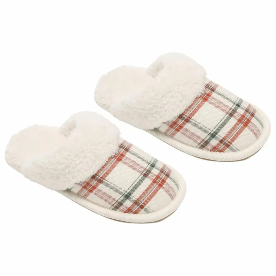 Best Rylee + Cru Chaussons Holiday Flannel | Ecru