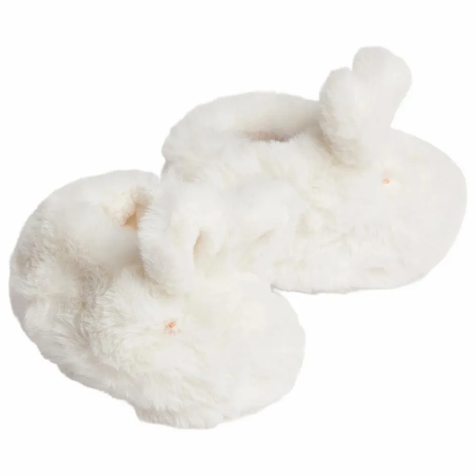 Clearance Bonpoint Chaussons Lapin Exclusif Fibres Recyclées | Blanc
