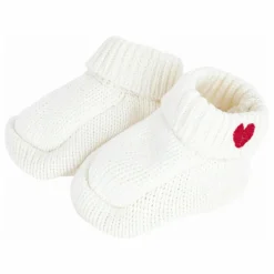 Discount Chaussons Maille Cœur Coton Bio | Chaussons