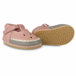 Outlet Donsje Chaussons Nanoe Pastèque Cuir | Rose
