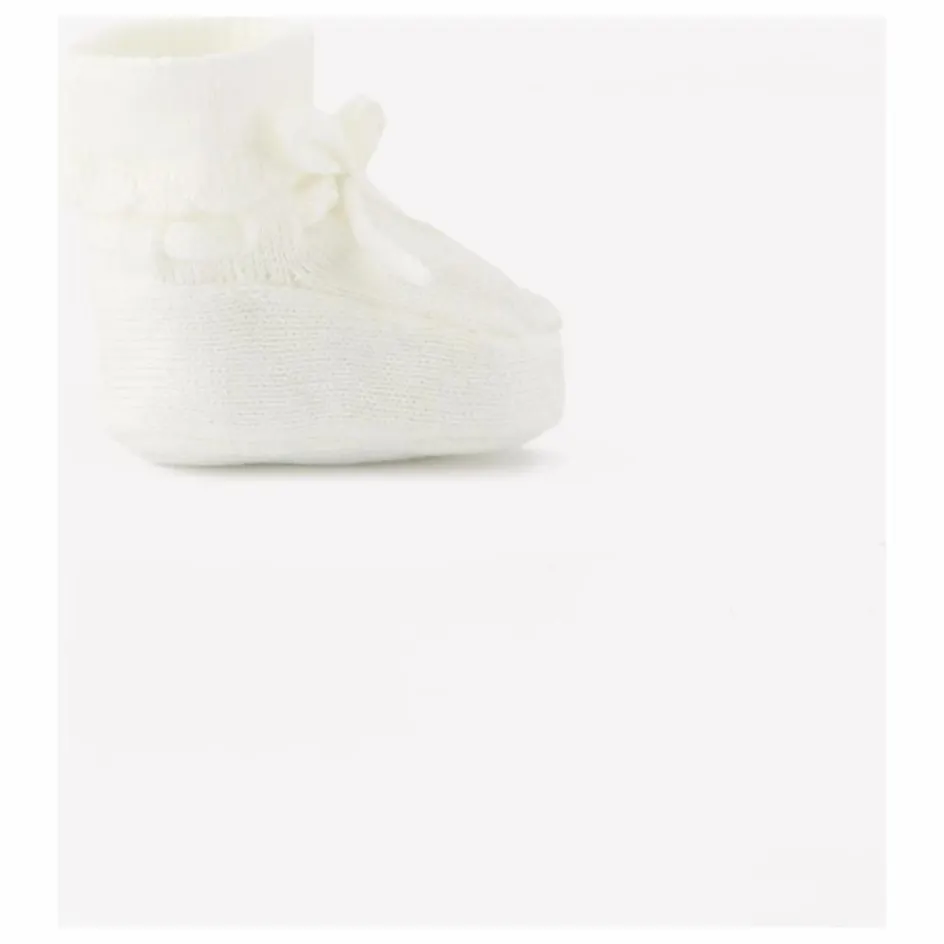 Clearance Tartine et Chocolat Chaussons Nœuds | Ecru