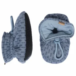 Best Melton Chaussons Texturé | Bleu