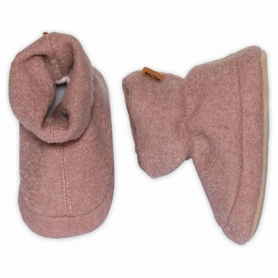 Best Melton Chaussons Wolly Laine | Rose