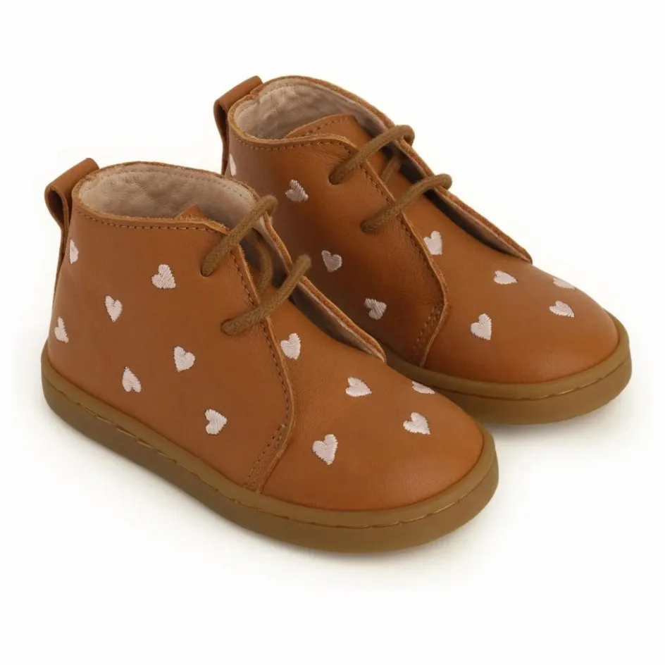 Clearance Lazare Chaussures Premiers Pas Coeurs Raoul | Camel