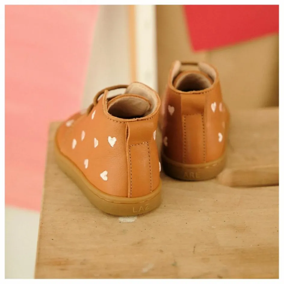 Clearance Lazare Chaussures Premiers Pas Coeurs Raoul | Camel