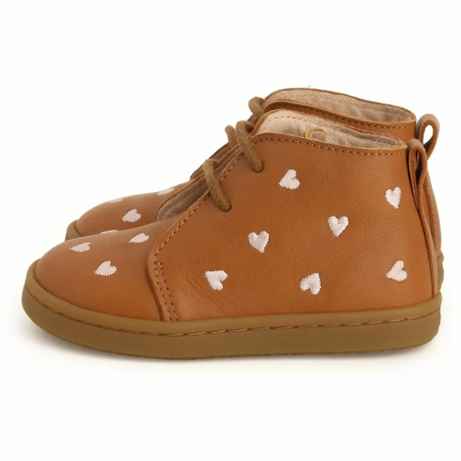 Clearance Lazare Chaussures Premiers Pas Coeurs Raoul | Camel