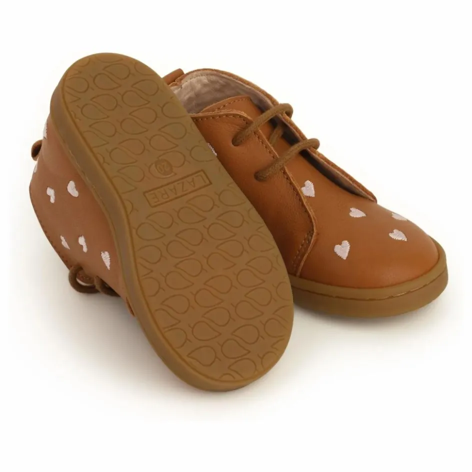 Clearance Lazare Chaussures Premiers Pas Coeurs Raoul | Camel
