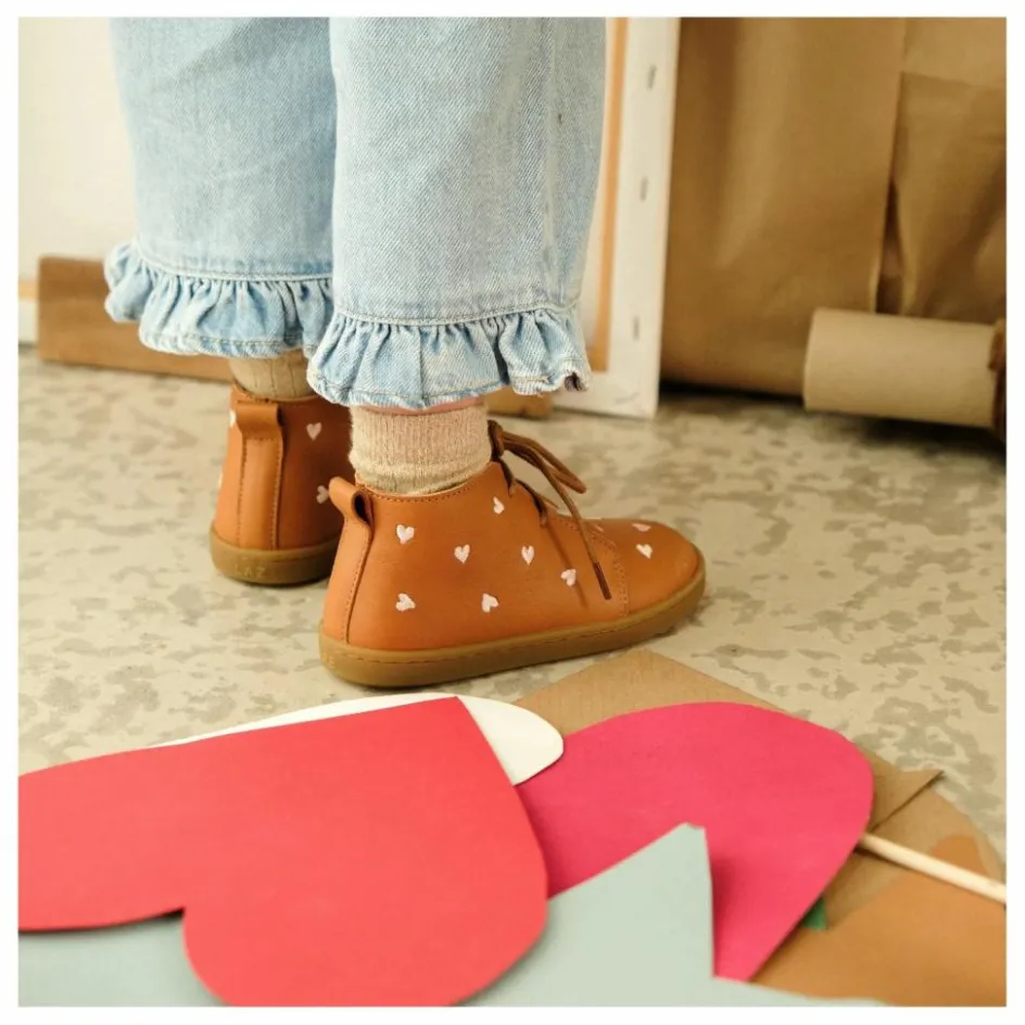 Clearance Lazare Chaussures Premiers Pas Coeurs Raoul | Camel
