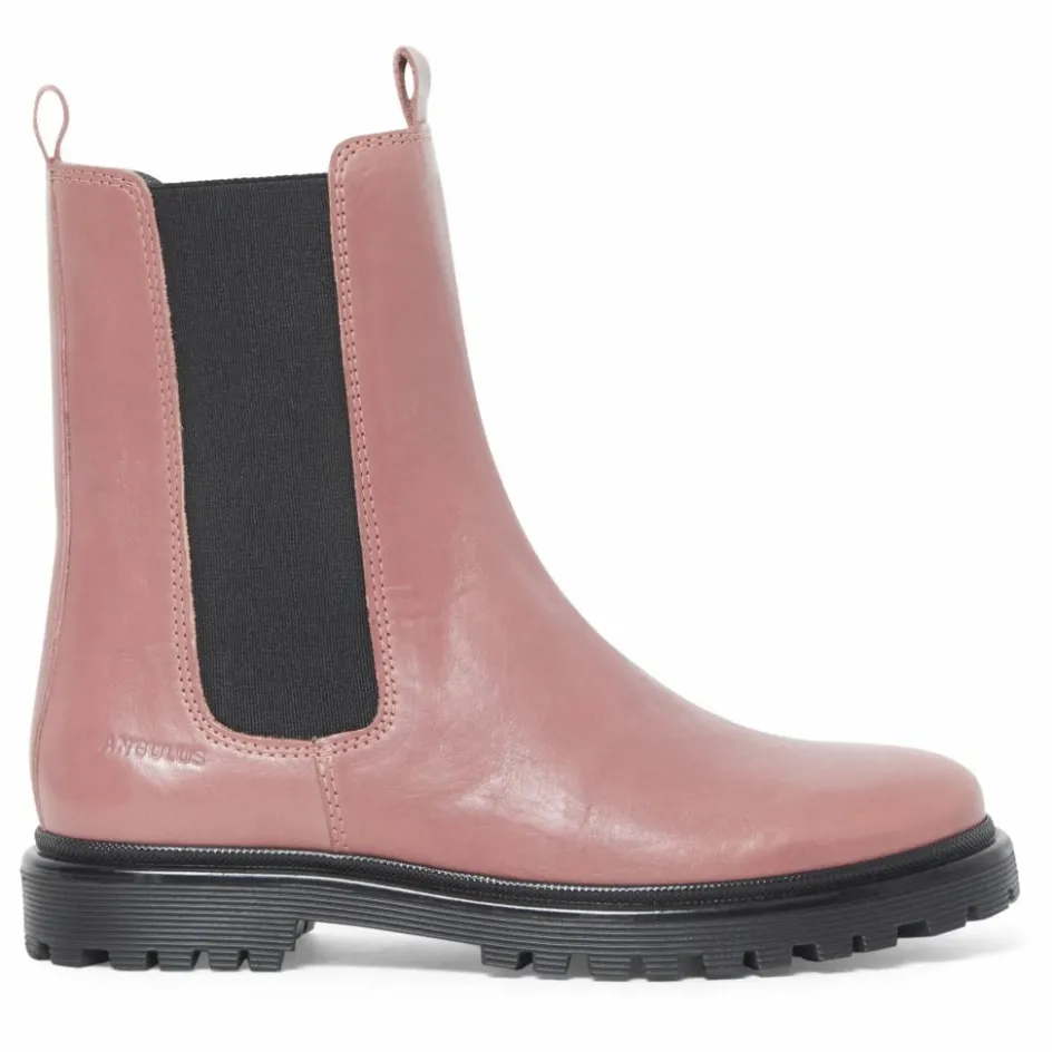 Outlet Angulus Chelsea Boots Montantes Semelles Funky | Rose