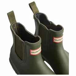 Outlet Hunter Chelsea Boots Original Tartan Caoutchouc | Vert olive