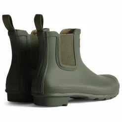 Outlet Hunter Chelsea Boots Original Tartan Caoutchouc | Vert olive