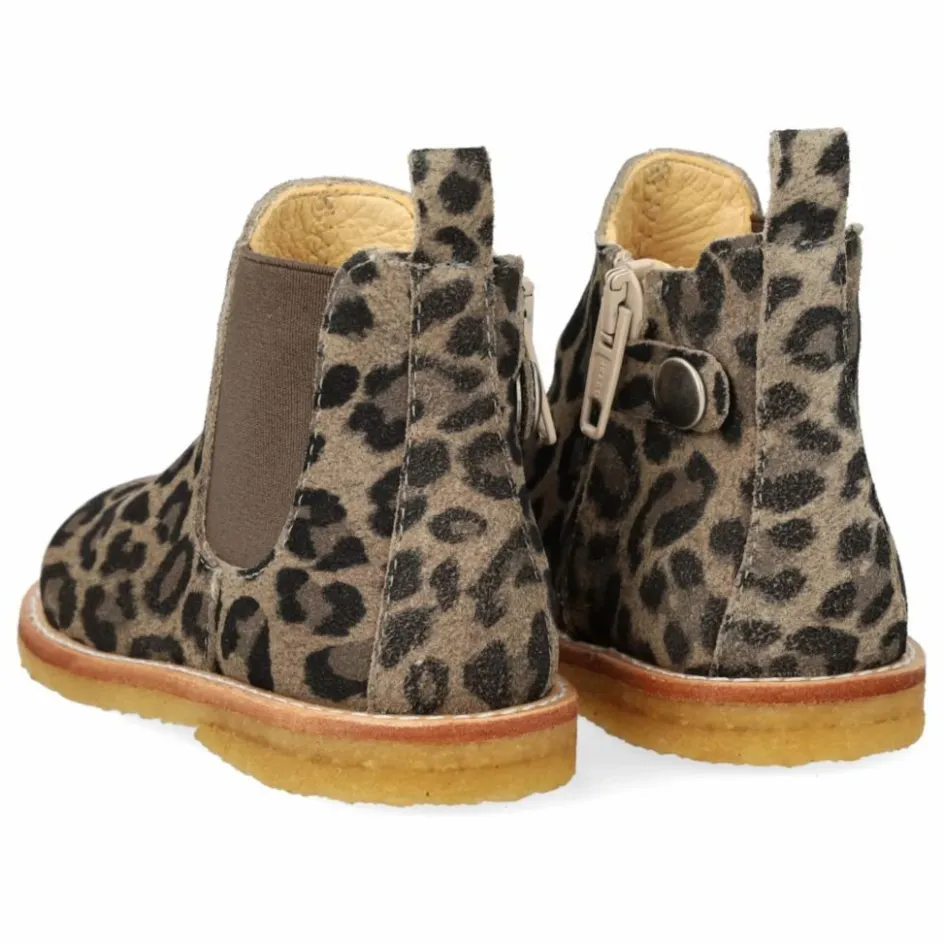 Enfant Angulus Boots, Bottes|Boots, Bottes*Chelsea Boots Zip Léopard |