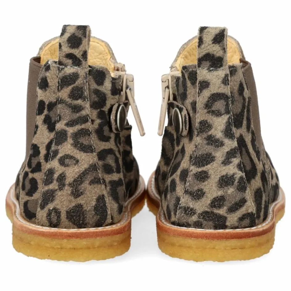 Enfant Angulus Boots, Bottes|Boots, Bottes*Chelsea Boots Zip Léopard |