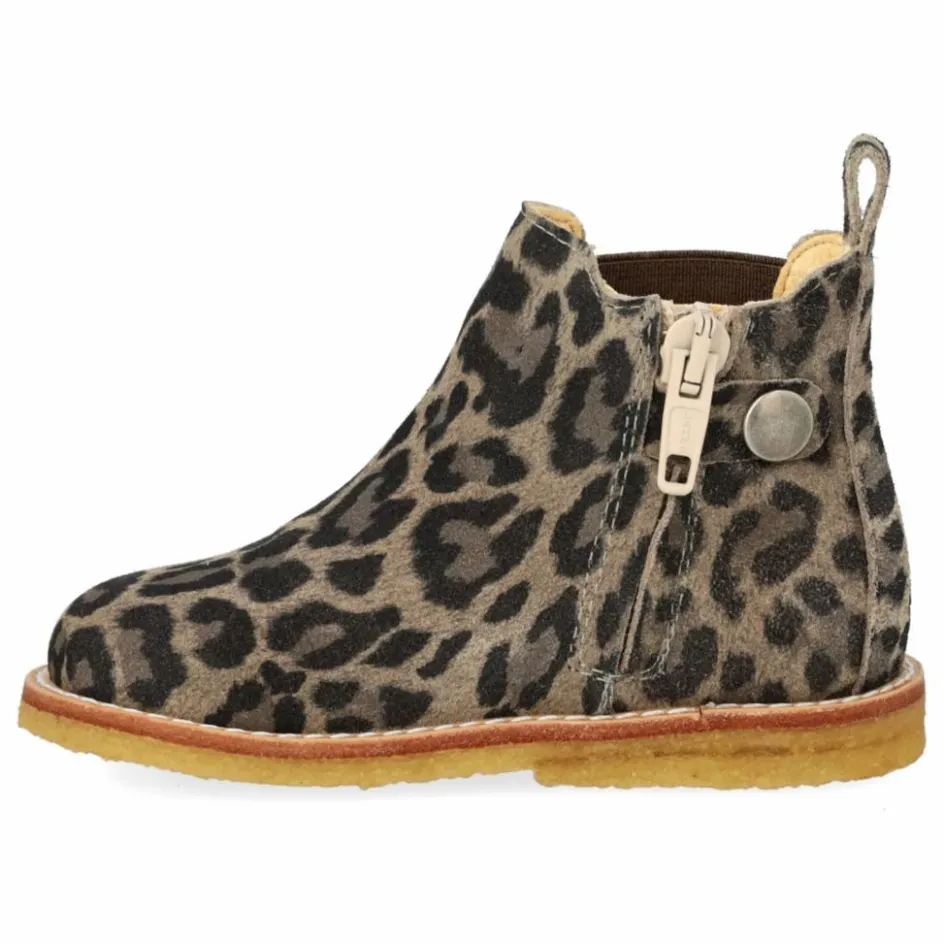 Enfant Angulus Boots, Bottes|Boots, Bottes*Chelsea Boots Zip Léopard |