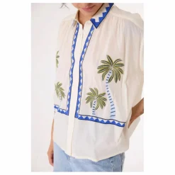 Sacrécoeur Chemise Ali Jungle Brodée ||Femme Blouses, Chemises