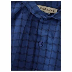 Best Caramel Chemise Aloe Carreaux | Bleu