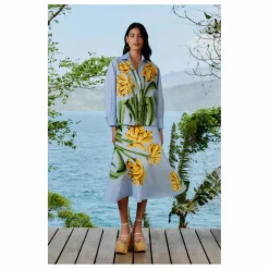 Farm Rio Chemise Banana Cocina Rayée ||Femme Blouses, Chemises
