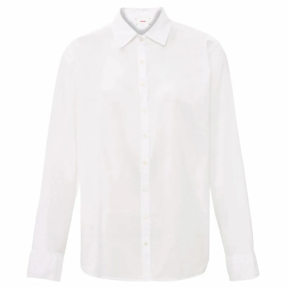 Online Xirena Chemise Beau Popeline de Coton | Blanc