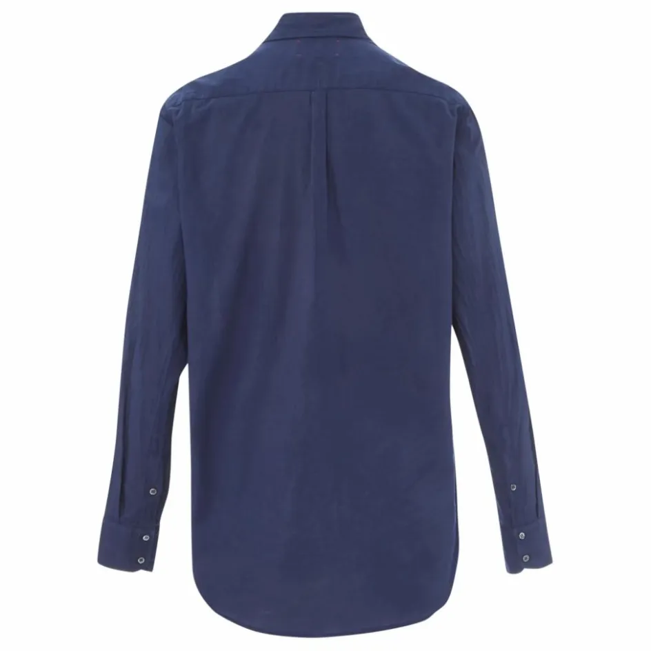New Xirena Chemise Beau Popeline de Coton | Bleu marine