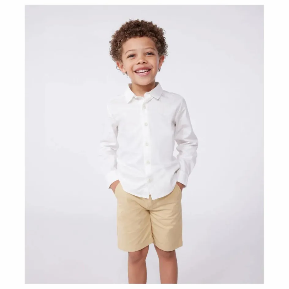 Online Petit Bateau Chemise Beyond Coton Bio | Blanc