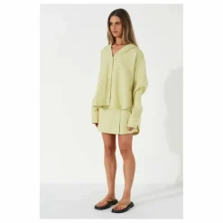Zulu & Zephyr Chemise Celery Lin ||Femme Blouses, Chemises