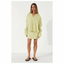 Zulu & Zephyr Chemise Celery Lin ||Femme Blouses, Chemises