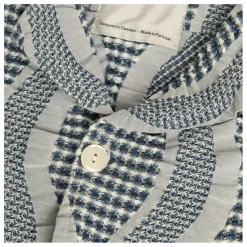 Online OAS Chemise Como Cuba Waffle | Bleu