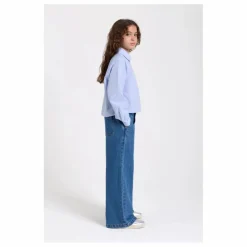 Best Smallable Kid Chemise Courte Clara Rayée | Bleu Clair